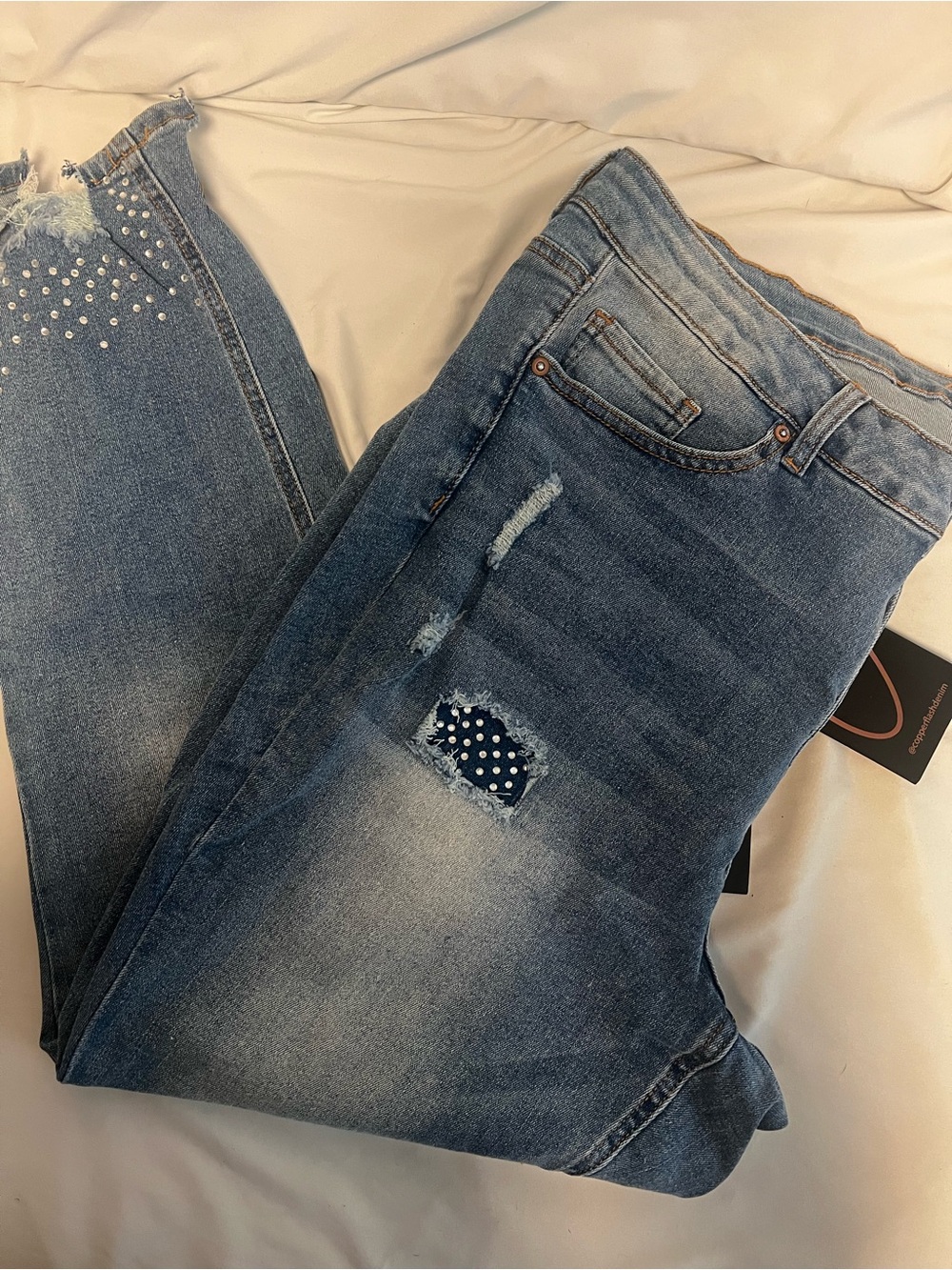 Ashley Stewart High Rise Ankle Skinny Jeans Sz 16 - Picture 5 of 7